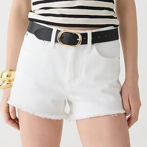 J. Crew White Relaxed Denim Shorts size 26 NWOT
